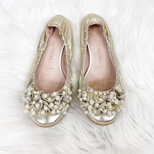 Jeffrey Campbell Flats Pearl Metallic Loafers